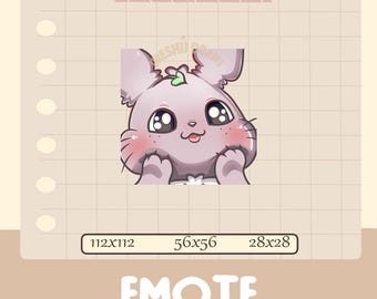 Zauberhafter Hase | Süßer Tanuki Twitch Emote