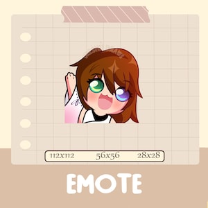 Yuna wave Twitch emote