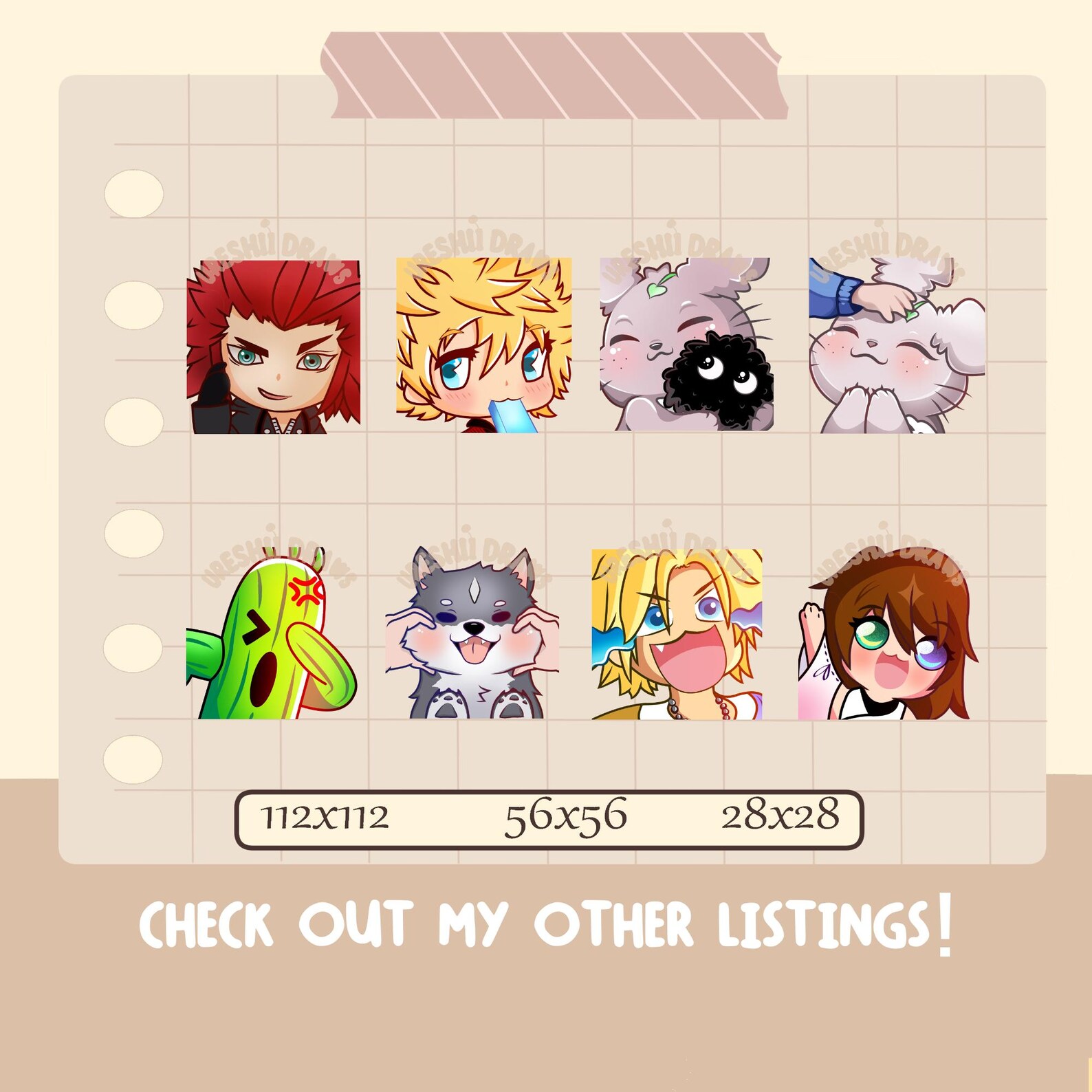 Roxas Sea Salt Ice Cream Twitch Emote - Etsy