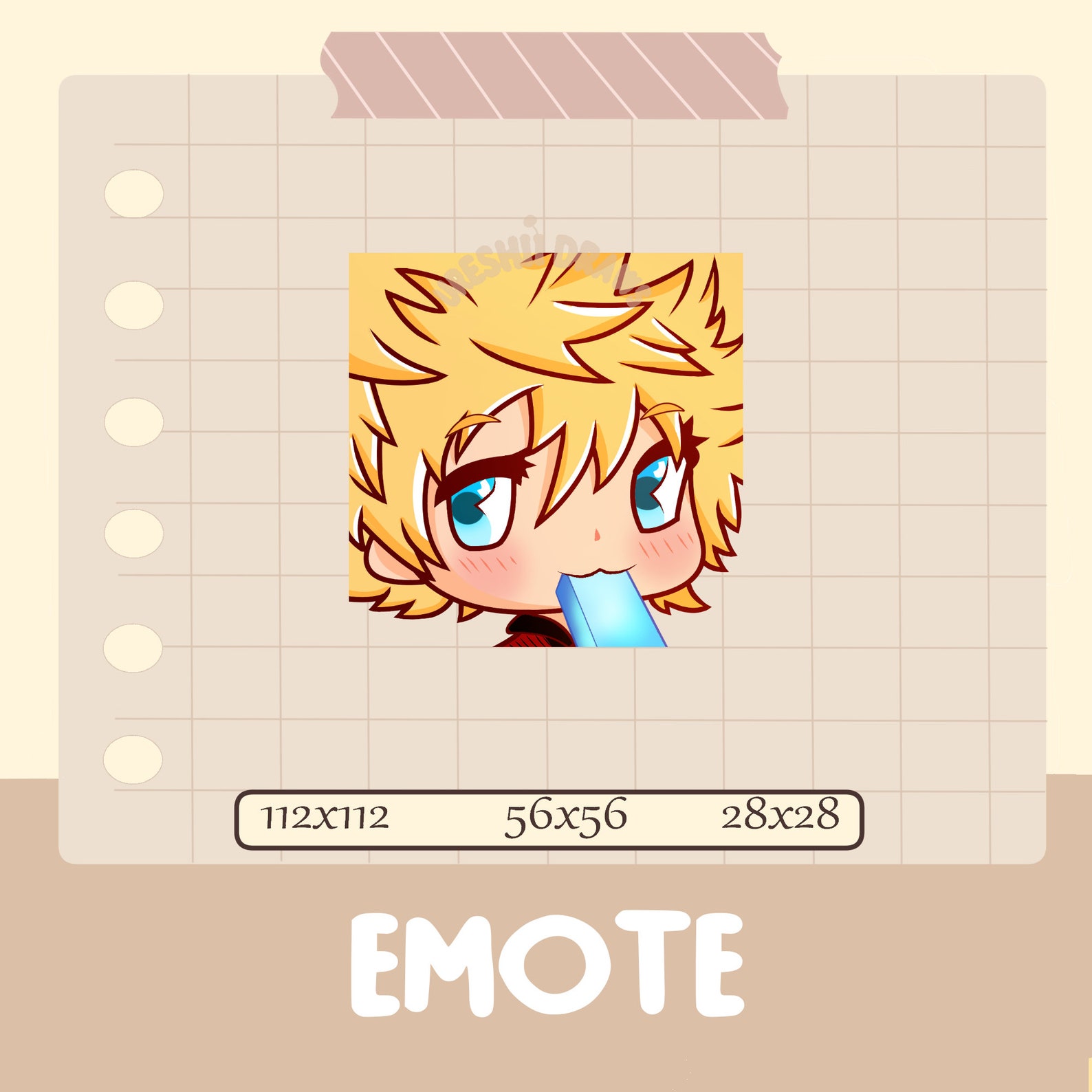 Roxas Sea Salt Ice Cream Twitch Emote - Etsy