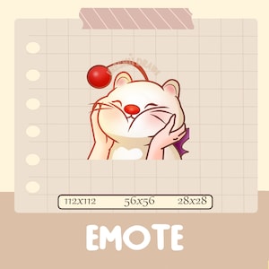 Cute moogle Twitch emote