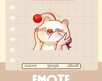 Cute moogle Twitch emote