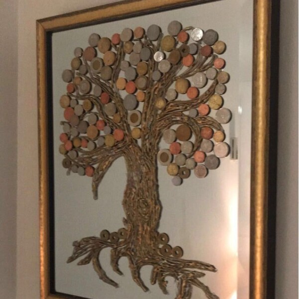Money Tree Painting Etsy