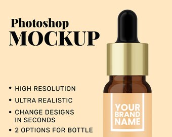 Essential Oil Bottle Mockup