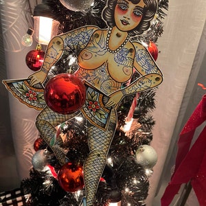 Tattooed lady paper doll