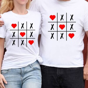 Tres en raya SVG de San Valentín / Camiseta del día de San Valentín SVG / Clipart de corazón de San Valentín / XOXO SVG / Archivo de corte de clipart para Cricut o cortador