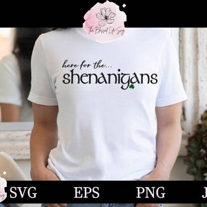 Hier voor de Shenanigans svg eps / St Patrick's TShirt svg / Shamrock svg / St. Pat's Day svg / gesneden clipartbestand voor de Cricut of Silhouette