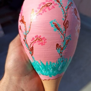 Olla, hand-painted clay plant irrigation system, clay pot for watering plants.