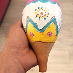 Olla, hand-painted clay plant irrigation system, clay pot for watering plants.