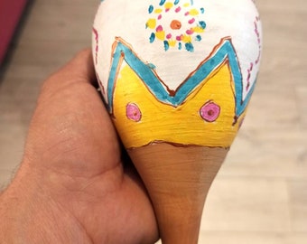 Olla, hand-painted clay plant irrigation system, clay pot for watering plants.