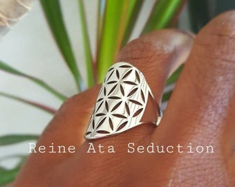 Verstelbare zilveren roestvrijstalen ring voor dames