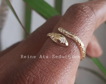 Gold stainless steel adjustable ring