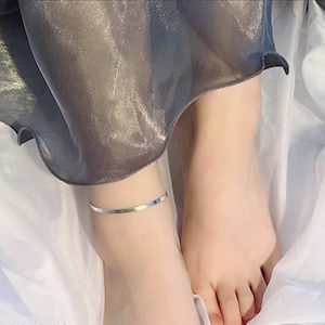 Silver Stainless Steel Ankle Chain Ankle Bracelet