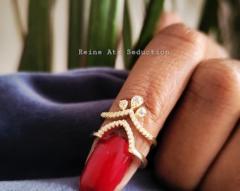 Bague pour ongle, bague à ongle ajustable, anneau de doigt, anneau à ongle, nail art