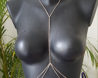 Cadena corporal de oro Kadi, cadena de cintura, cadena del vientre, joyería corporal, joyería corporal, körperkette