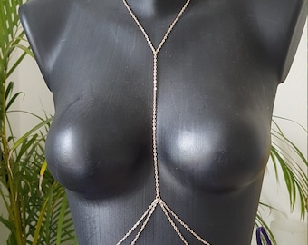 Kadi gold body chain, waist chain, belly chain, body jewelry, body jewelry, körperkette