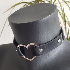 Choker, choker necklace, neck harness, thigh harness, leather thigh ring garter image 1