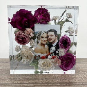 Resin Block Keepsake | Flower Preservation | Deposit Only | Wedding and Funeral Arrangement | Flower Keepsake | Dried