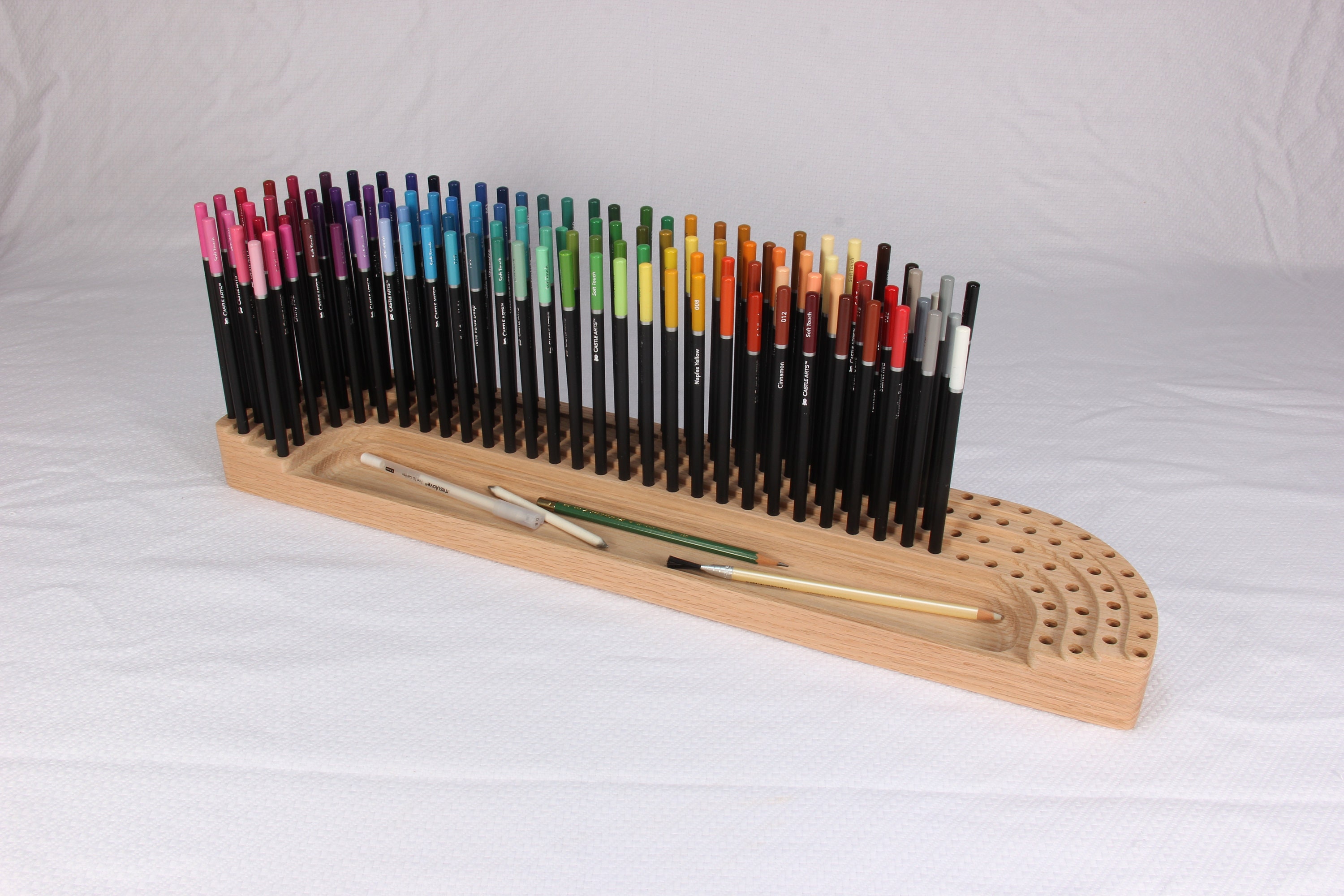 Arrtx Artist 72 Colored Pencils Set with Protective Vertical Insert Box  Organizer Premium Soft Leads Bright