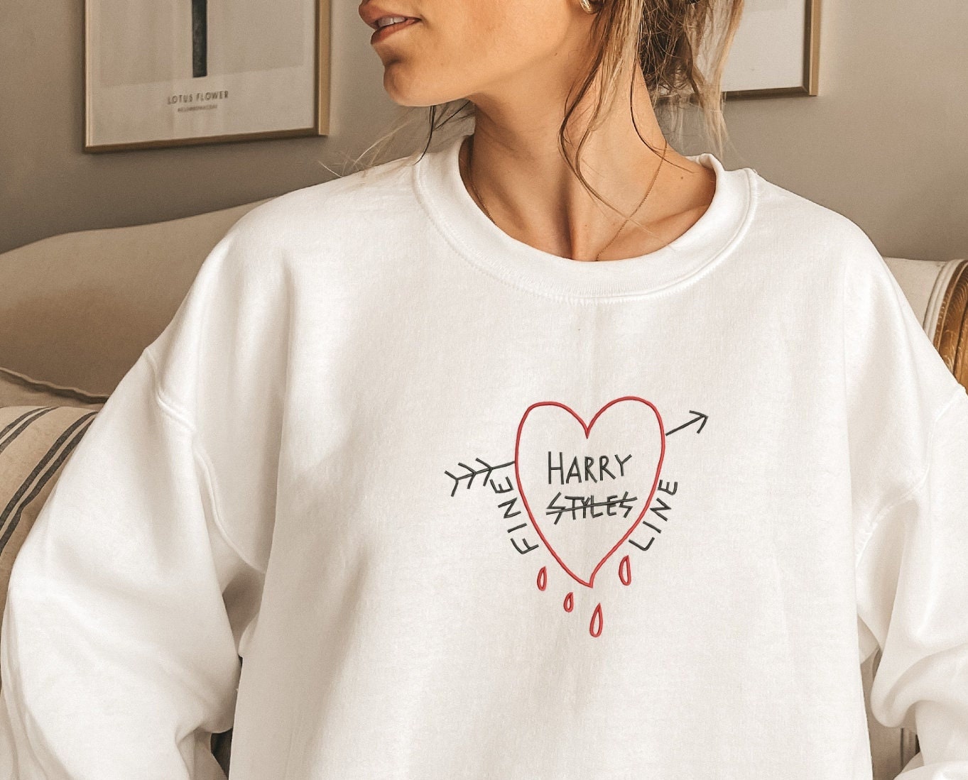 harry styles crewneck etsy
