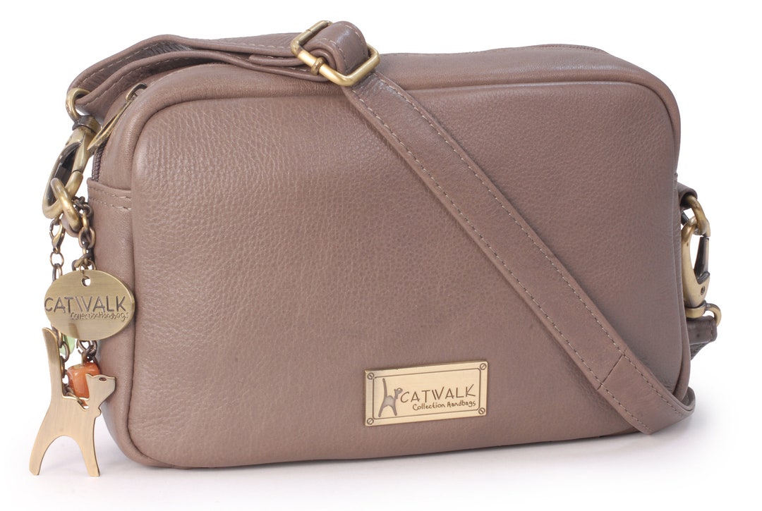 Catwalk Collection Handbags Ladies Small Leather Cross Body Bag