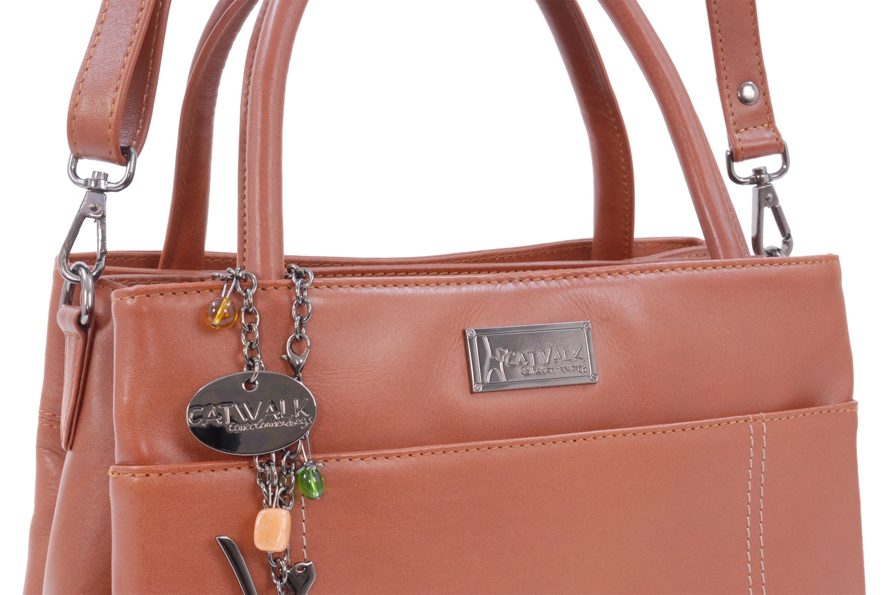 Catwalk Collection Handbags Women s Leather Shoulder Bag Medium Tote Bag Adjustable Detachable Crossbody Strap ROSALINE Tan Etsy Singapore