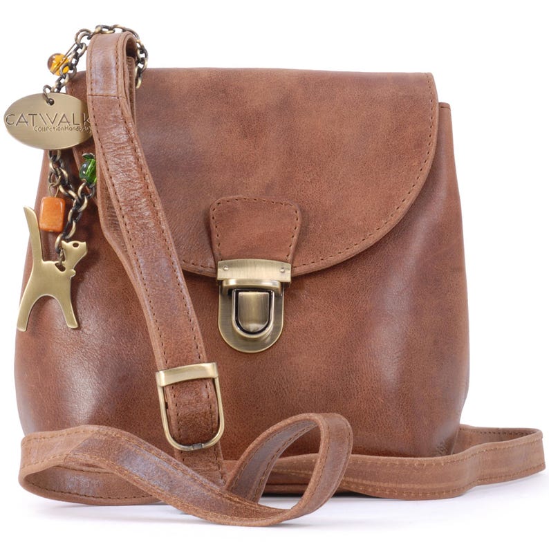 Catwalk Collection Handbags Ladies Leather Cross Body Bag Small Medium Handbag With