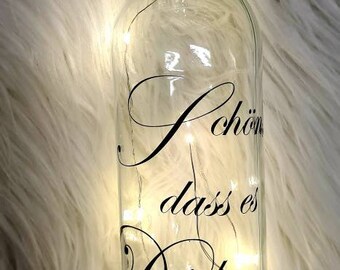 Individuelle LED Glas Flasche