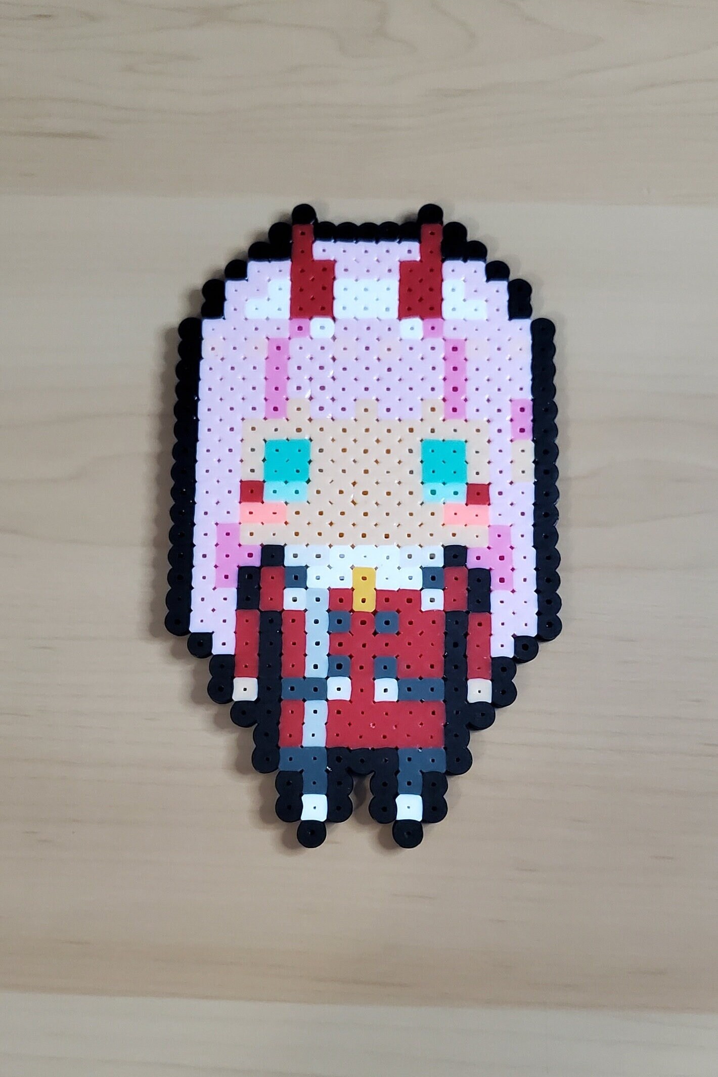 最適な価格 Darling Etsy - Art Bead Perler Chibi Hiro and 002 Franxx the in アイドル