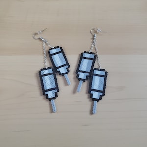 My Hero Academia Toga&#39;s Blood Suckers Perler Bead Dangle Earrings