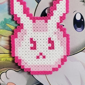 Logotipo de D.Va: arte con cuentas Perler de Overwatch