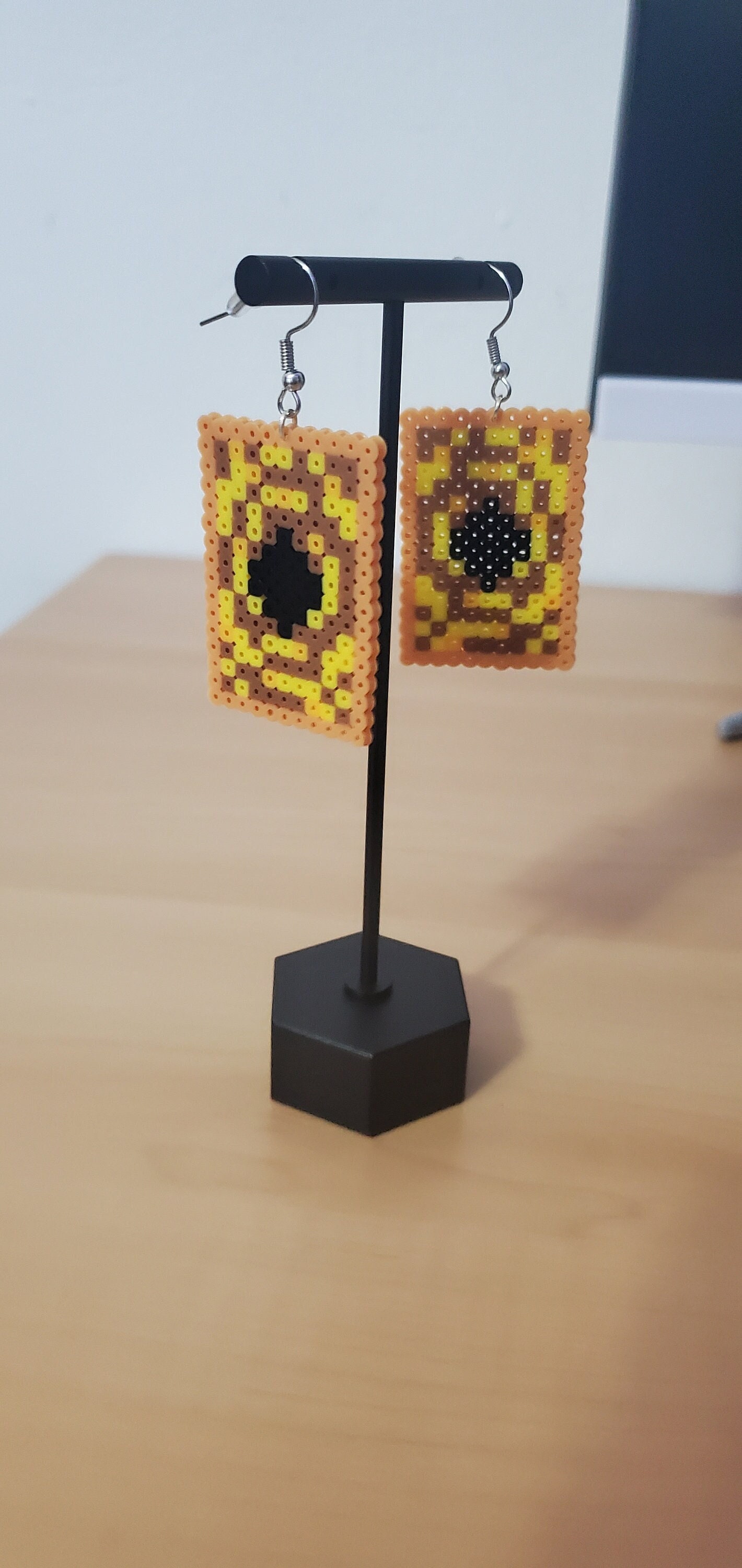 Yugioh Card Perler Bead Earrings