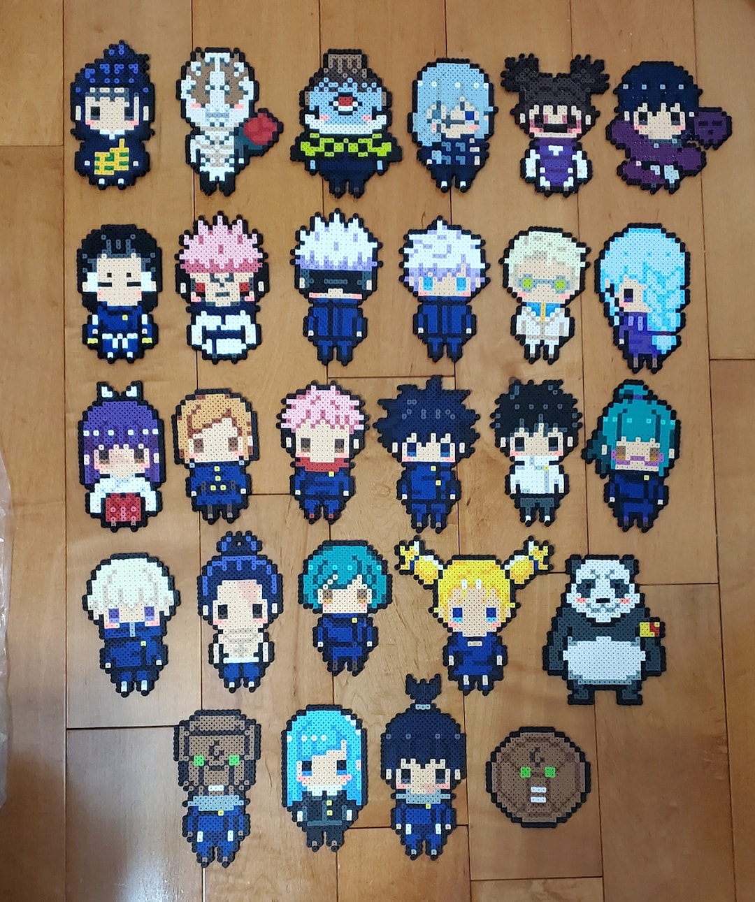 Jujutsu Kaisen Chibi Perler Bead Sprites Etsy