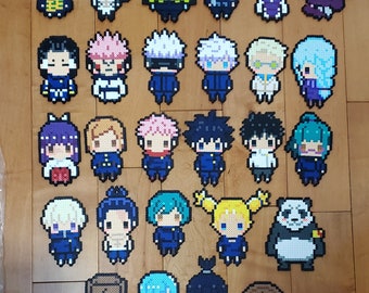 Jujutsu Kaisen Chibi Perler bead Sprites