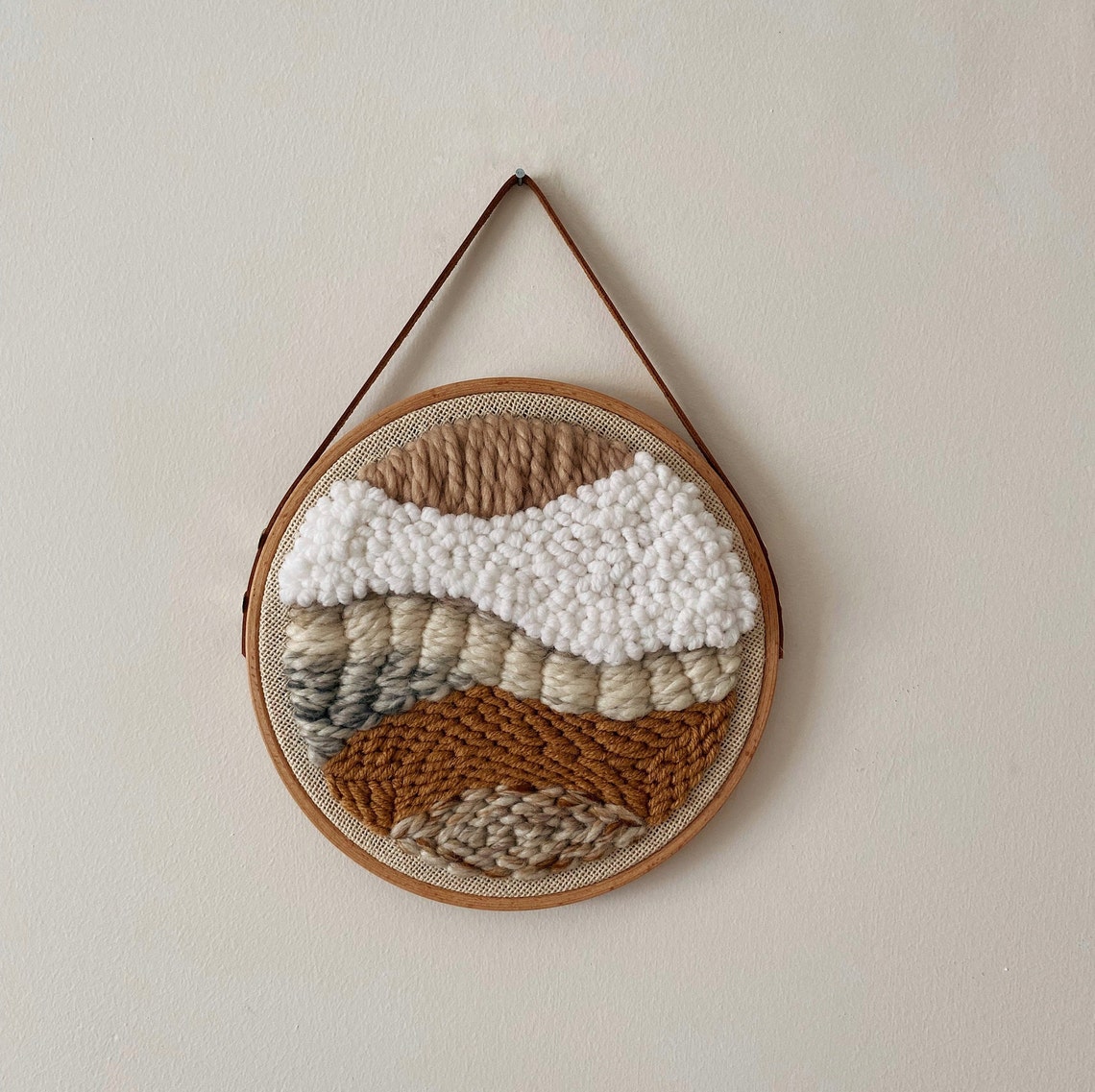 Punch Needle Wall Hanging Tufted Wall Decor Punch Needle Etsy