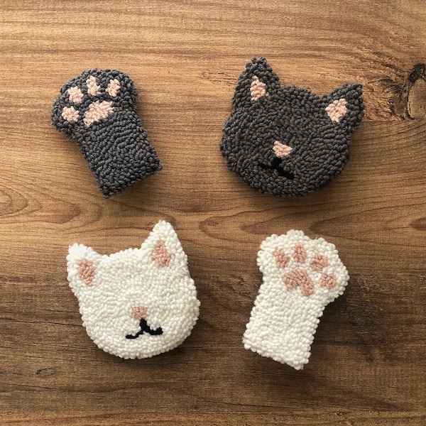 Punch Needle Cat Etsy