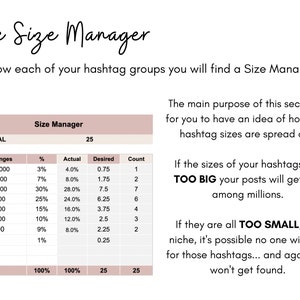 Instagram Content Planner Google Sheets, Instagram Content Calendar, Instagram Marketing Planner, Editable and Customizable, Instant access image 6