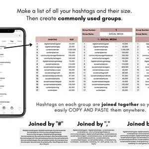 Instagram Content Planner Google Sheets, Instagram Content Calendar, Instagram Marketing Planner, Editable and Customizable, Instant access image 5