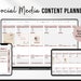Content Planner Google Sheets, Social Media Content Calendar, Social Media Marketing Planner, Editable and Customizable, Instant access