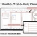 Google Sheets To Do List, Undated Weekly Planner, Monthly Calendar, Daily Schedule Template, Task Tracker, To Do List, Task List, Editable 