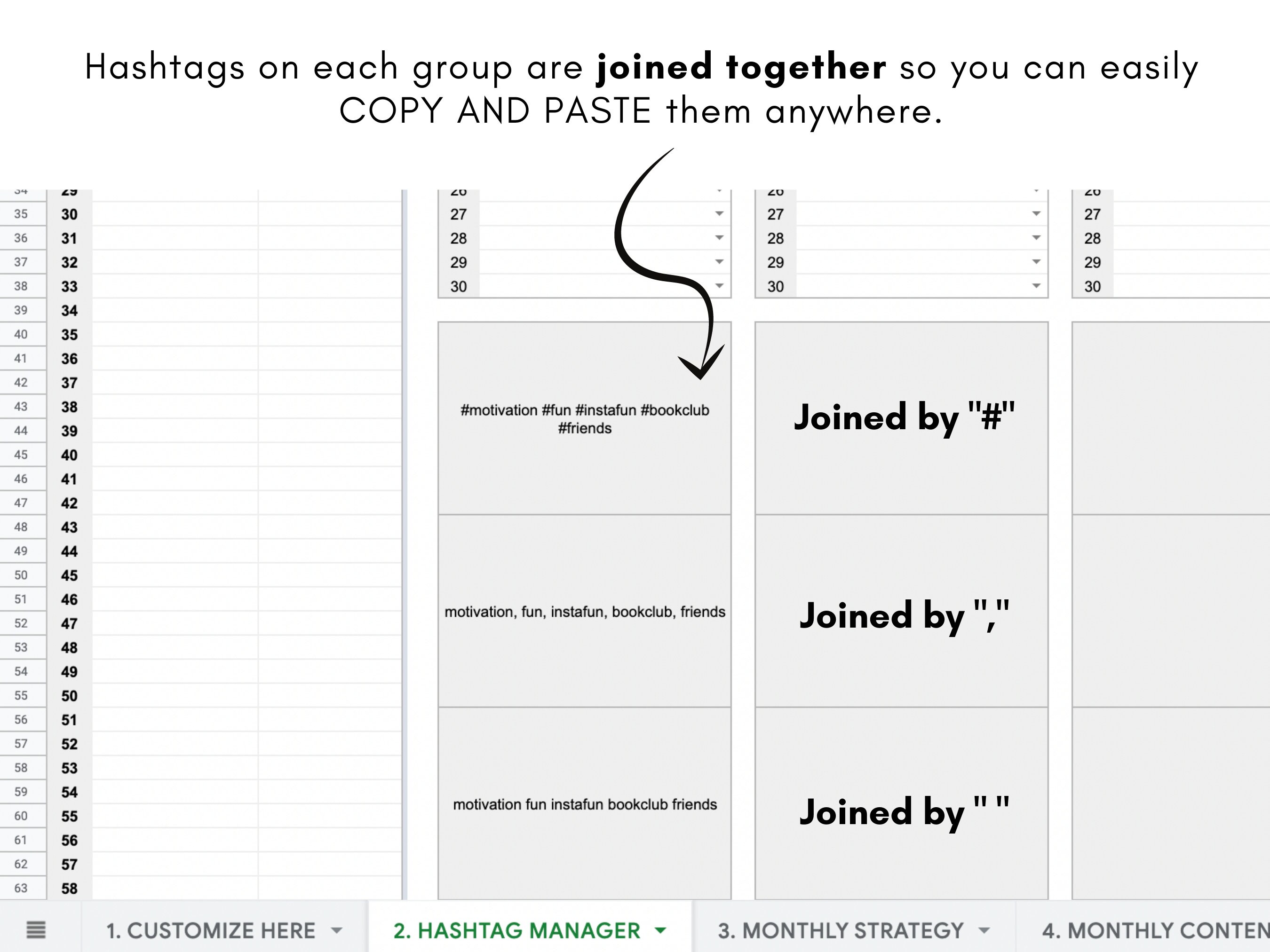 Content Planner Google Sheets Social Media Content Calendar - Etsy