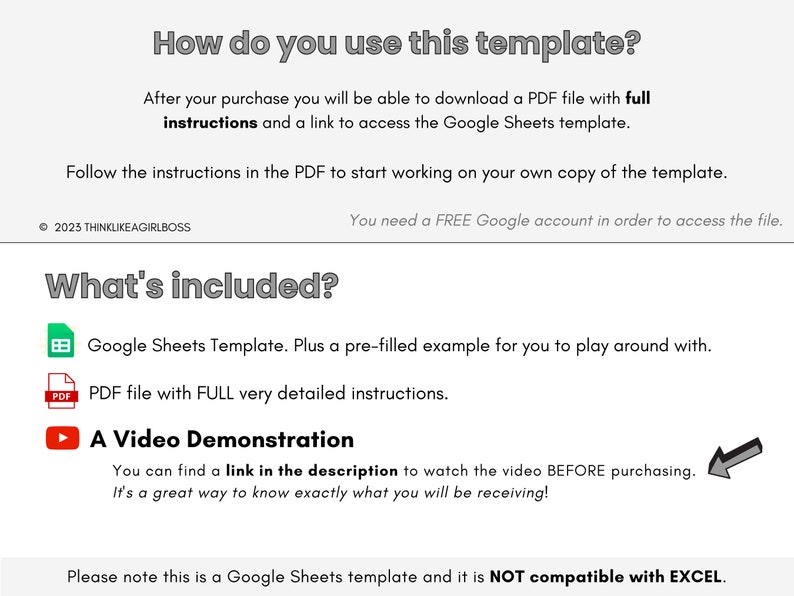 Planificador de objetivos digitales, plantilla de Google Sheets, Planificador de productividad de hoja de cálculo de seguimiento de objetivos Planificador de establecimiento de objetivos sin fecha imagen 10