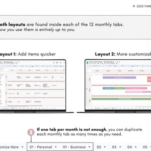 Agenda Agenda, modèle Google Sheets, calendrier 12 mois, calendrier annuel numérique, feuille de calcul de productivité, début du dimanche au lundi image 6