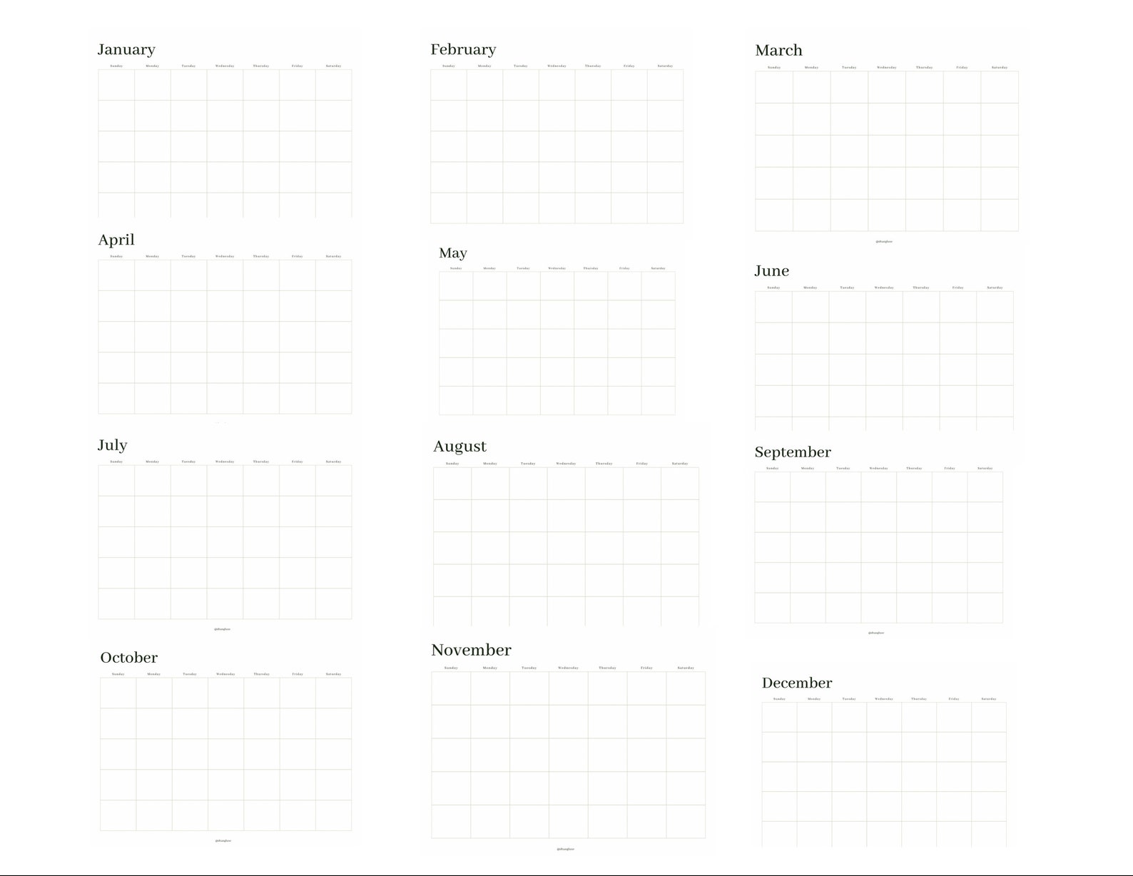 Blank Calendar Page | Printable Monthly Calendar | Monthly Planner ...