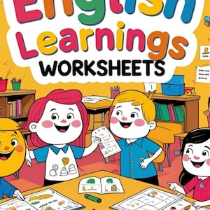 5 cartes-éclair en anglais dynamiques pour enfants – Cartes d'apprentissage PDF imprimables | Jeux de vocabulaire ESL amusants | Ressources pour l'éducation de la petite enfance