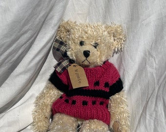 Minnie, The Teddy Bear Rescue, Vintage Teddy Bear, Antique, Stuffed Animals, Handmade, Gifts Adopt a Teddy Bear, Presents, Vintage