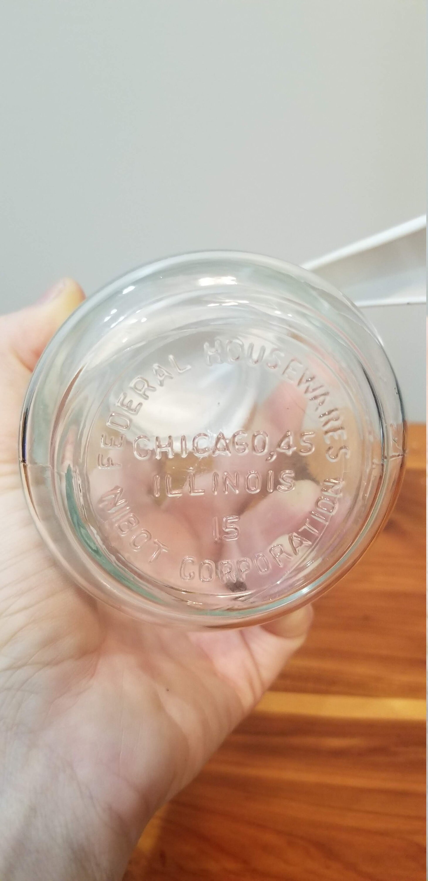 Federal Glass Syrup or Honey Pour Jar EUC No Defects Kitchen Etsy