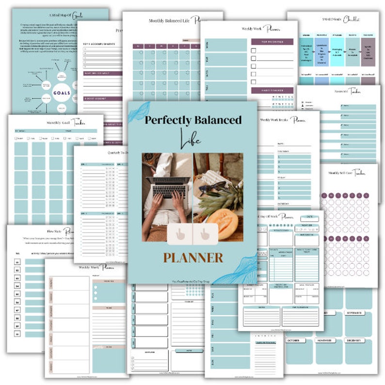 Perfectly Balanced Life Planner Daily Life Planner Goal Etsy