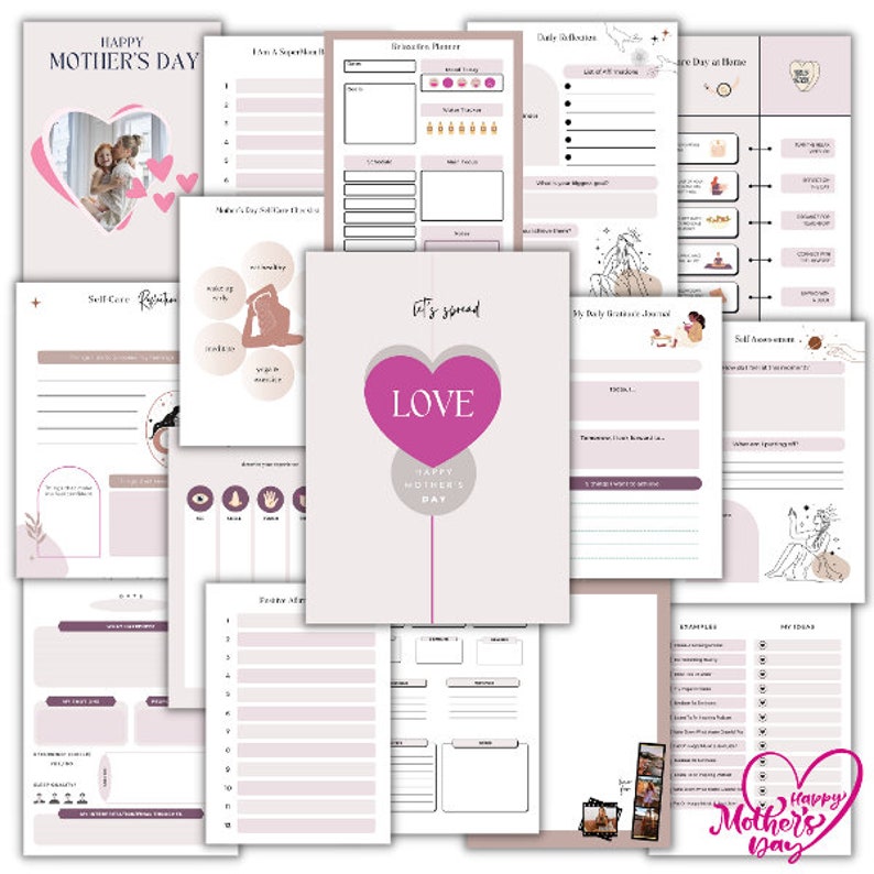 Mother's Day Planner, Mothers Day Bundle, Mothers Day Gift, Busy Mom ...