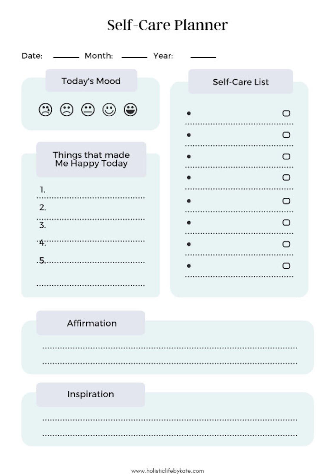 Healthy Lifestyle Planner Workout Planner Healthy Lifestyle - Etsy